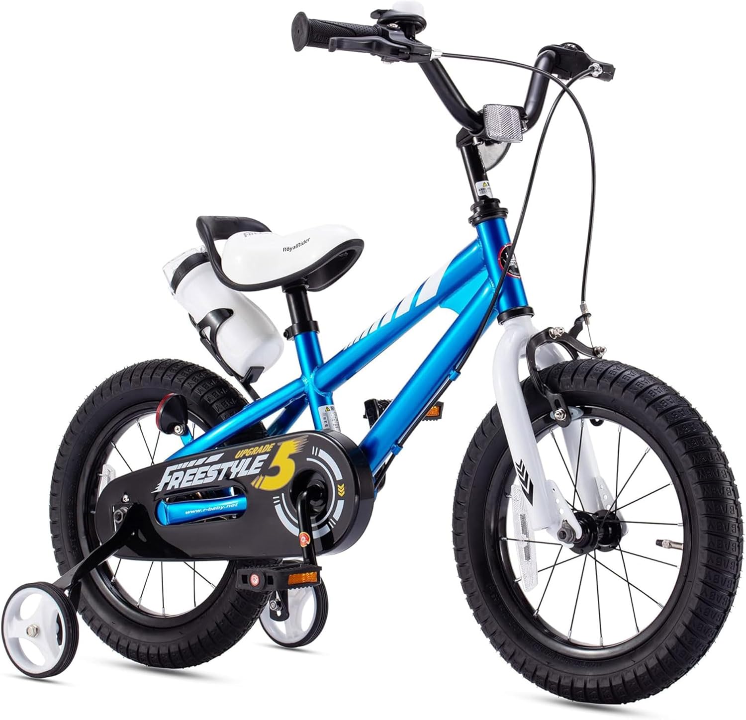 royalbaby kinderfahrrad RoyalBaby Freestyle Outdoor Kid's Bicycle with Training Wheels, 12 Inch, Blue