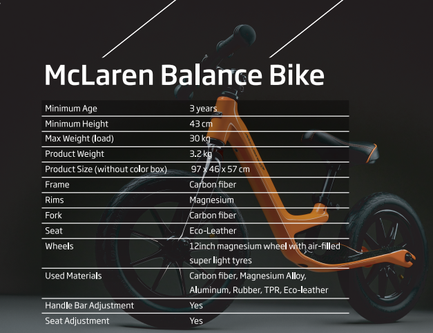 McLaren Balance Bike
