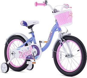 RoyalBaby Chipmunk Girls Bike with Basket Girl Cycle Bikes for Age 2-9 Years with Training Wheels Or Kickstand