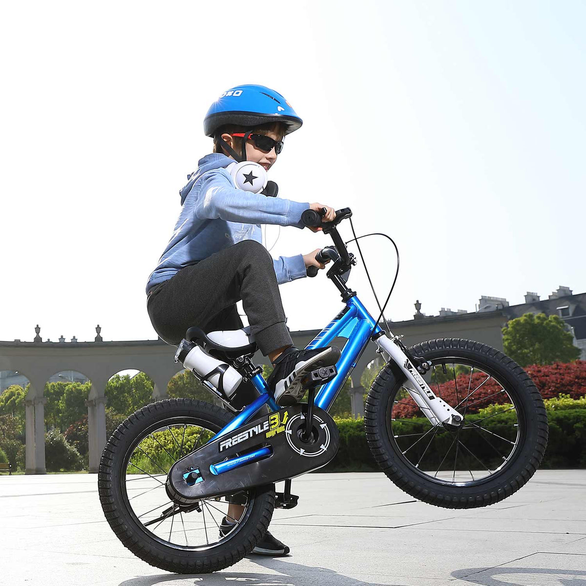 RoyalBaby kids bike freestyle blue 12 14 16 inch