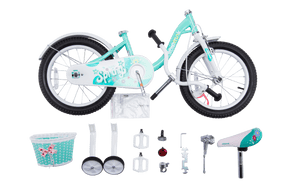 RoyalBaby Chipmunk Girls Bike with Basket Girl Cycle Bikes for Age 2-9 Years with Training Wheels Or Kickstand